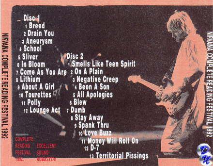 Complete Reading Festival 1992Back of Inlay
