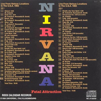 Fatal AttractionBack of Cover