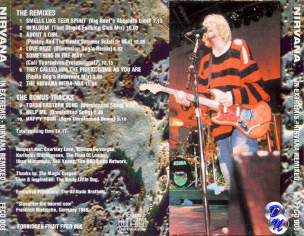 In Extremis - Nirvana Remixed
Back of Inlay