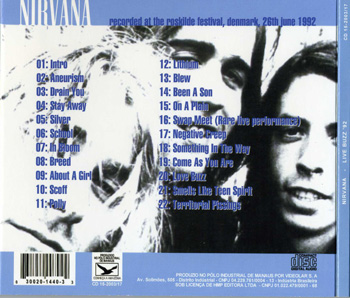 Live Buzz '92
Back of Inlay