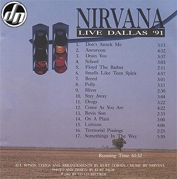 Live Dallas '91Back of Cover