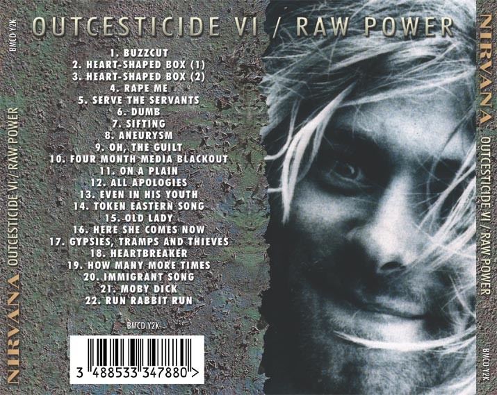 Outcesticide VI: Raw Power Back of Cover