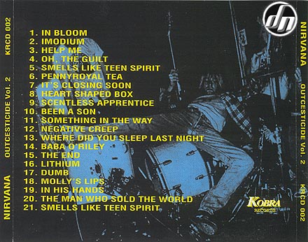 Outcesticide Vol. 2Back of Inlay