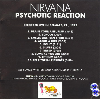 Psychotic ReactionBack of Cover