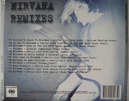 Remixes Back of Inlay