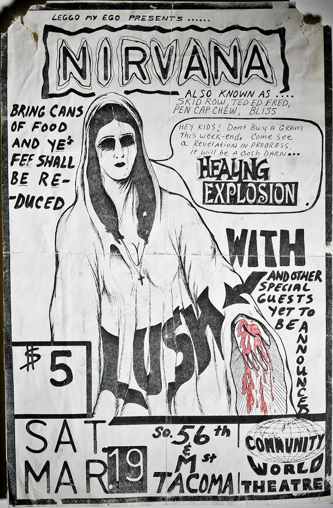 Handbill/Flyer, designed by Kurt Cobain