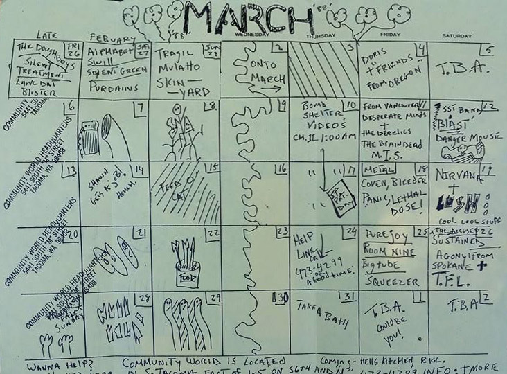 Venue events calendar