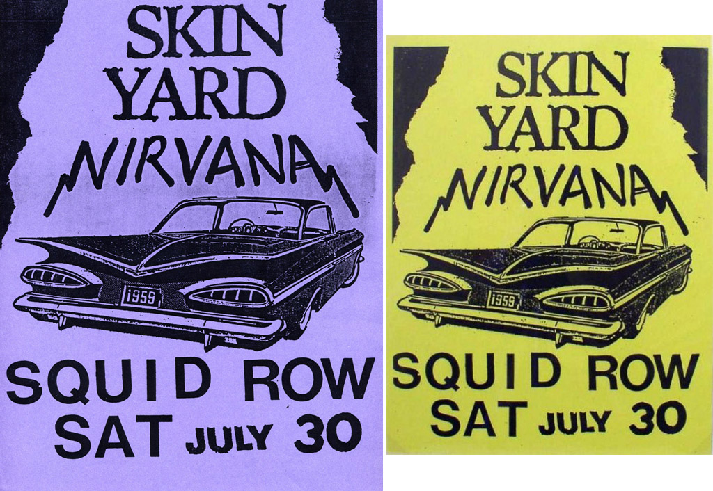 Handbill/Flyer, designed by Jack Endino