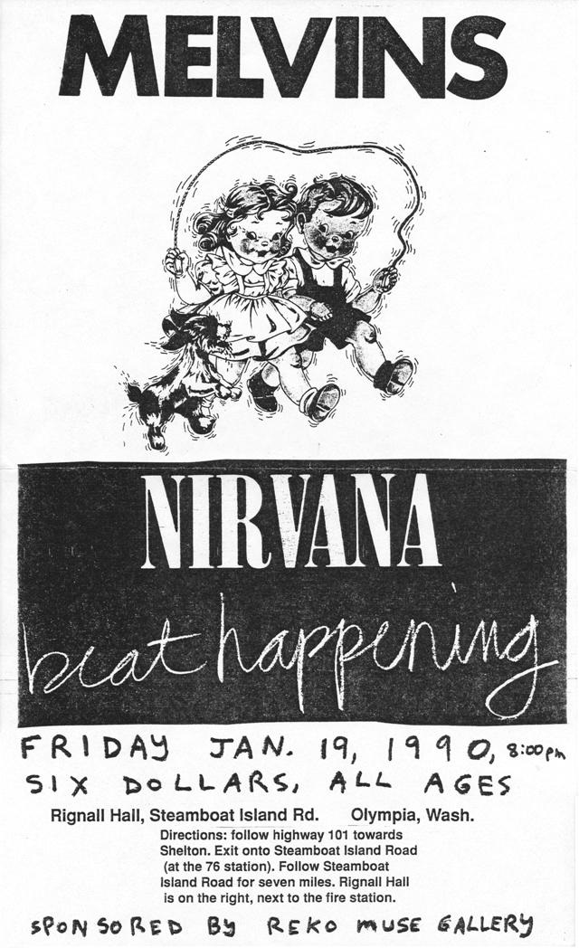 Handbill/Flyer, designed by Calvin Johnson