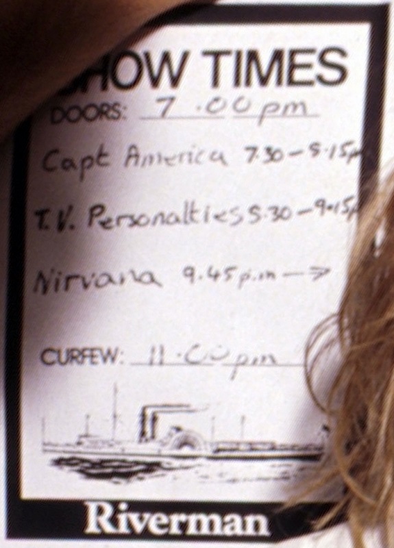 Nirvana's tour itinerary