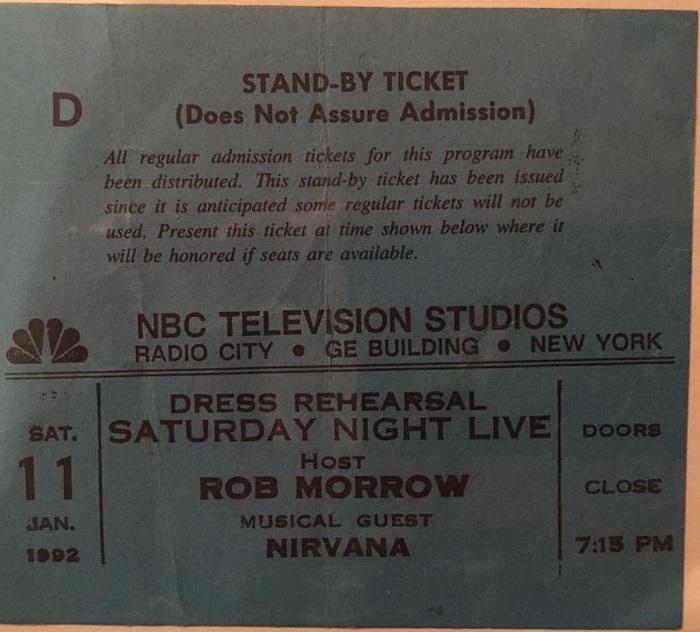 Soundcheck/Dress Rehearsal ticket