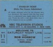 Night show ticket