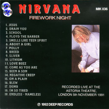 Firework NightBack of Cover