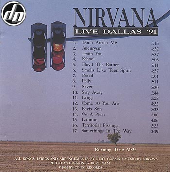 Live Dallas '91Back of Cover