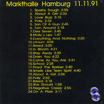 Markethalle, Hamburg, 11.11.91Back of Cover