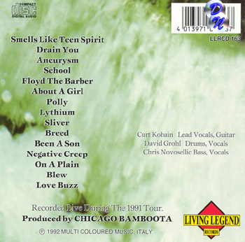 The Live SpiritBack of Cover