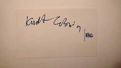 kurt cobain autograph