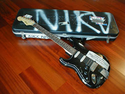 Black Fender Strat, photo courtesy of Earnie Bailey